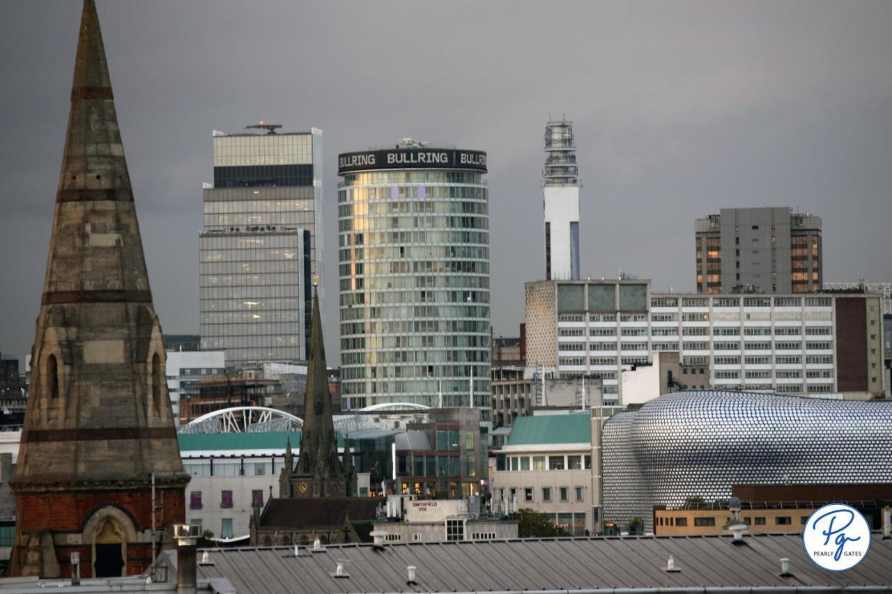 Penthouse - Amazing City Skyline Views - Balcony - Free Extra 2 Hours - Free Parking - Utilita Arena - Bullring Shopping - New St Station- Super King Size Bed Birmingham Exterior foto