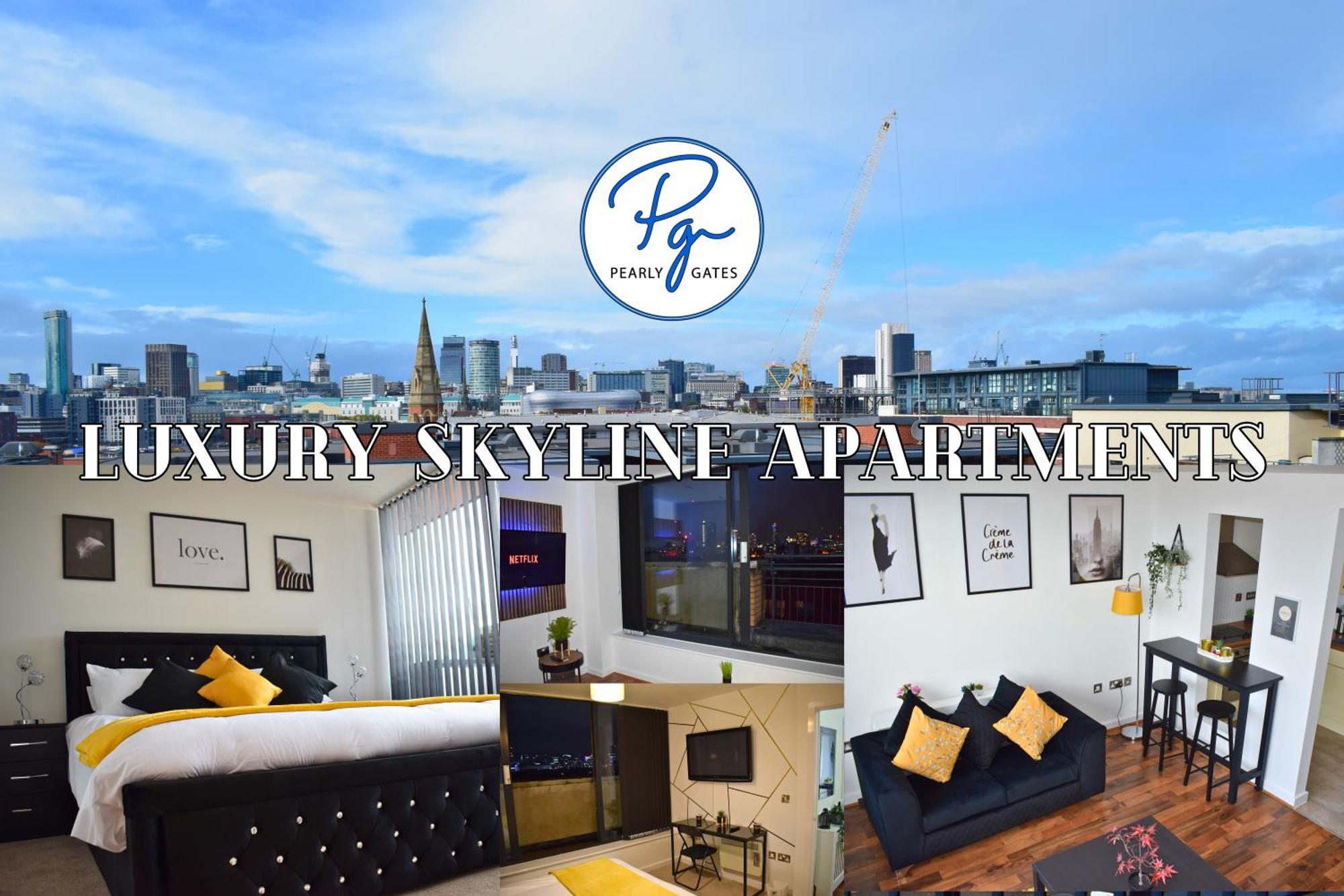 Penthouse - Amazing City Skyline Views - Balcony - Free Extra 2 Hours - Free Parking - Utilita Arena - Bullring Shopping - New St Station- Super King Size Bed Birmingham Exterior foto